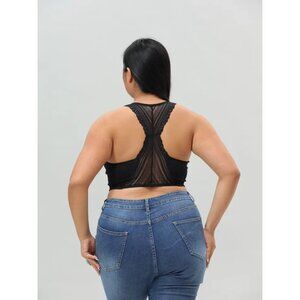 Seamless Front Lace Racerback Bralette